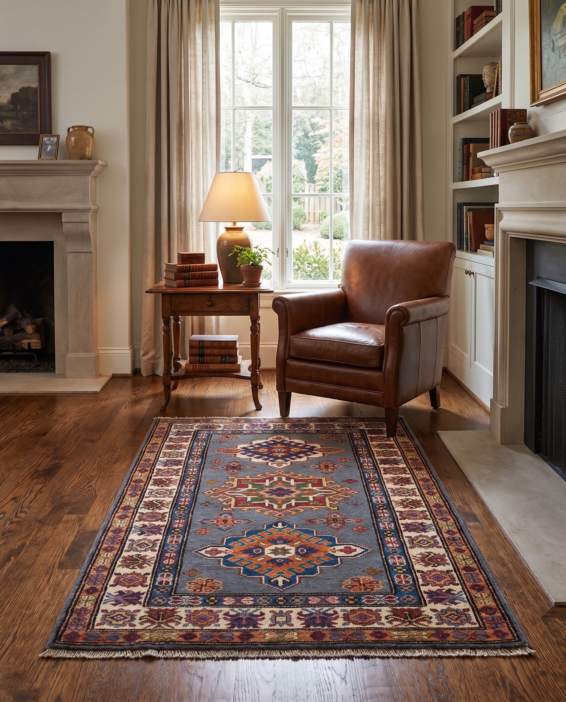 2' 8 x 4' 2 Hand Knotted Kazak Rug