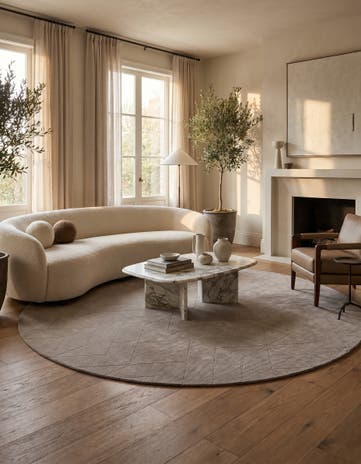 12' x 12' WoolCraft Geometric Round Rug