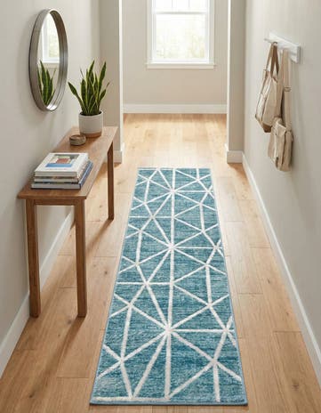 2' x 8' Lattice Trellis Runner Rug