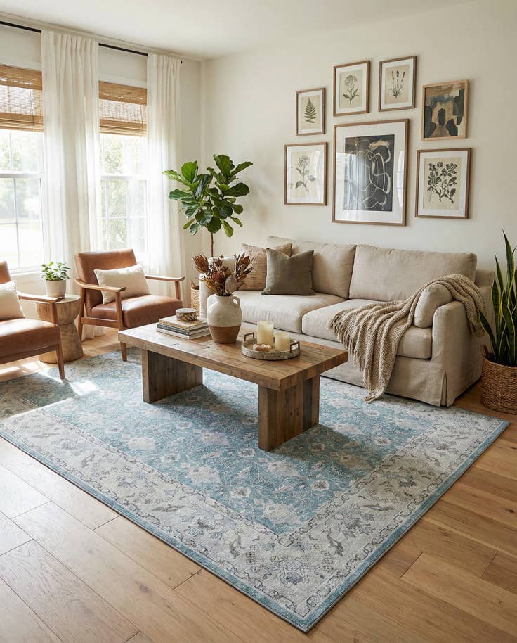 Detail image of 8' 4 x 12' Washable Timeless Rug