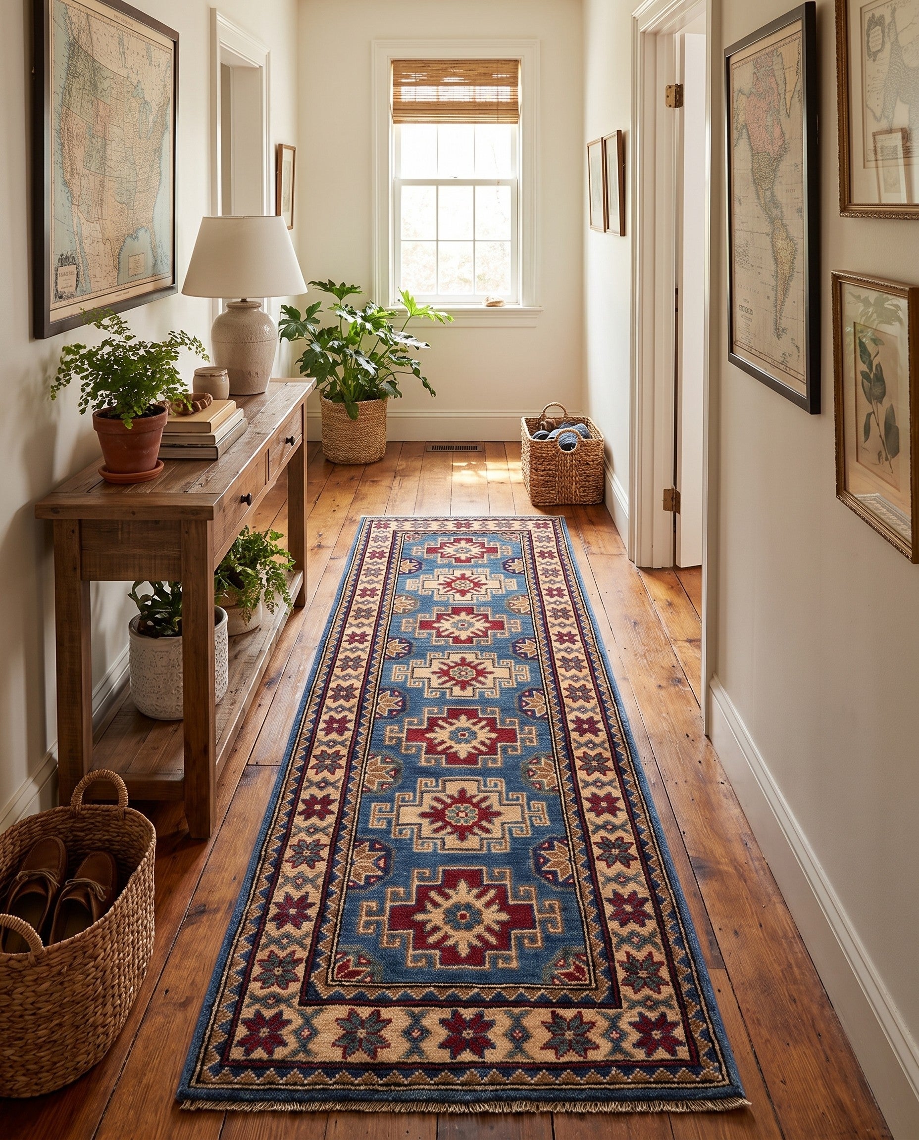 2' x 6' 2 Hand Knotted Kazak Runner Rug