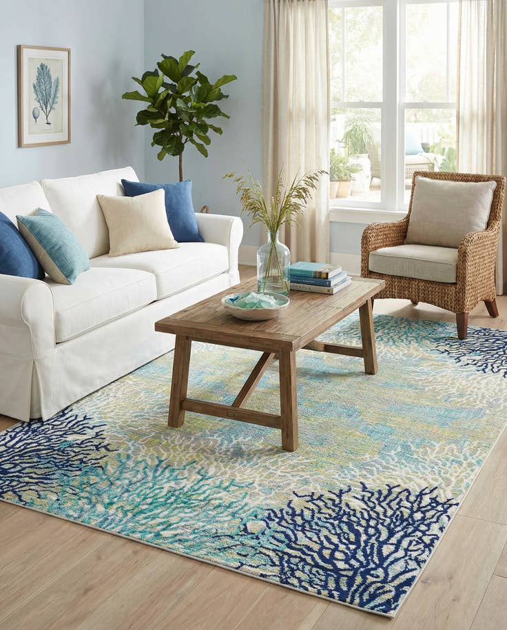 Detail image of 5' 3 x 8' Ariel Rug