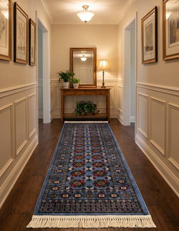2' x 8' Bokhara Runner Rug
