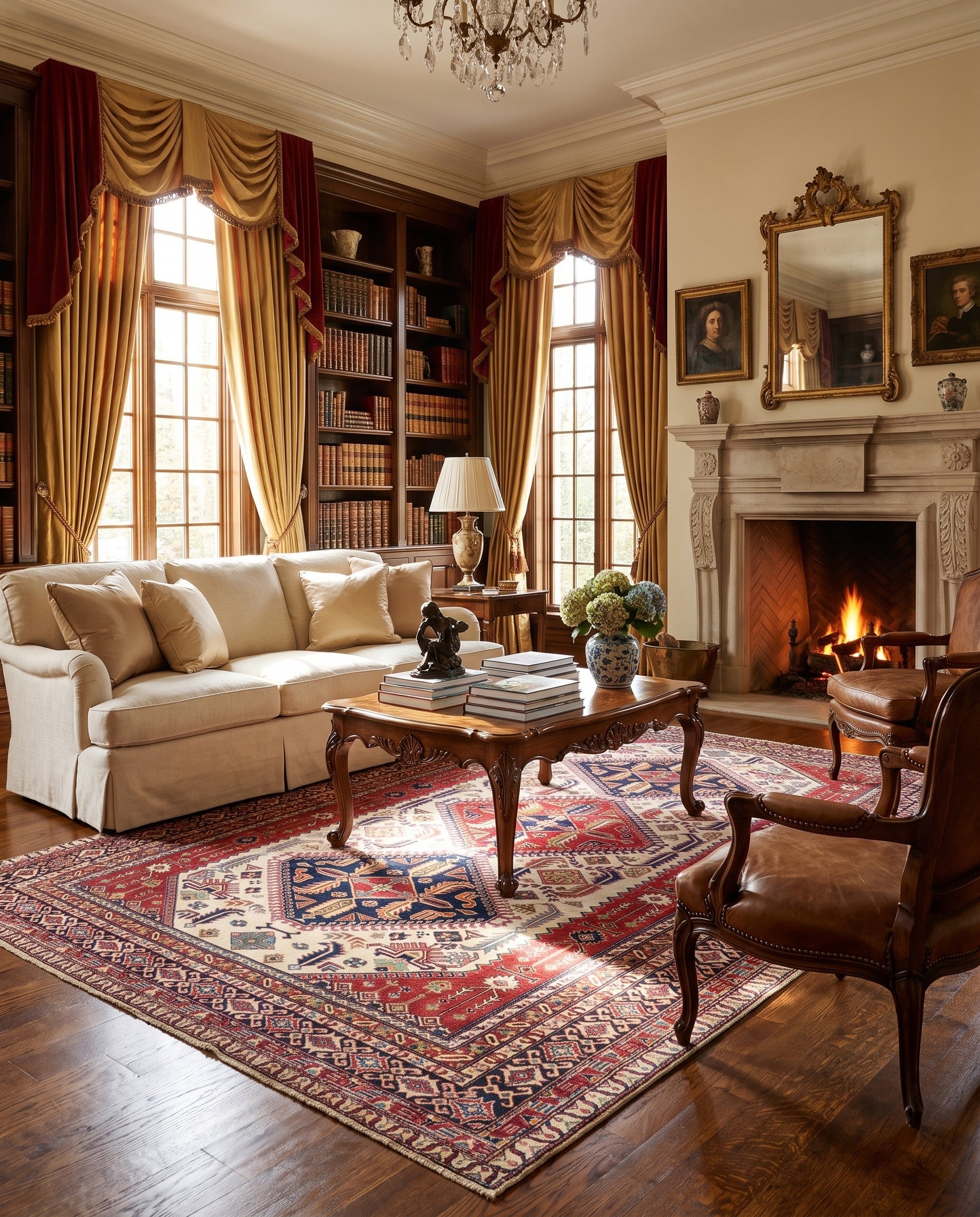 7' 4 x 10' 4 Hand Knotted Shirvan Rug