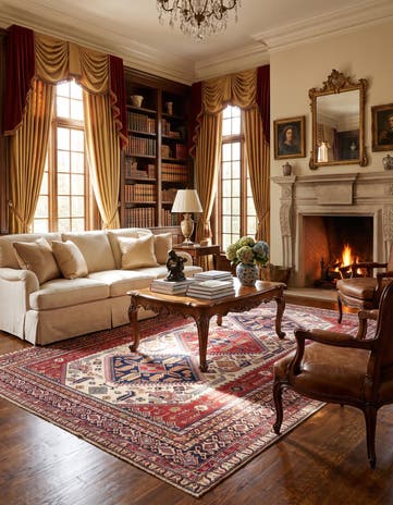 7' 4 x 10' 4 Hand Knotted Shirvan Rug