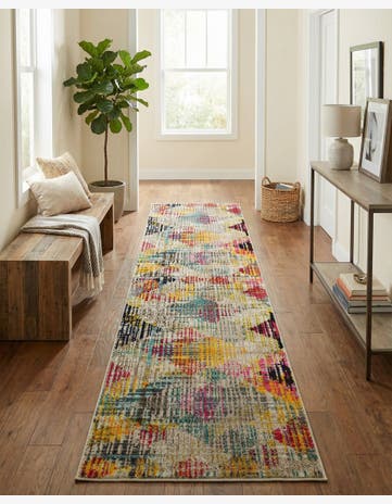 2' 7 x 10' Washable Theia Runner Rug