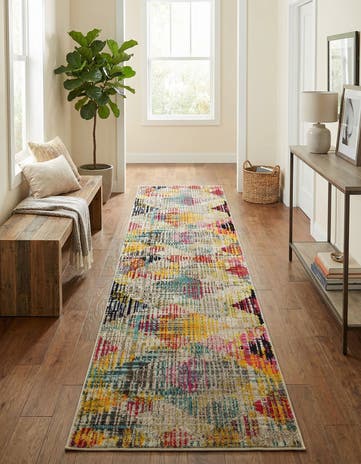 2' 7 x 10' Washable Theia Runner Rug