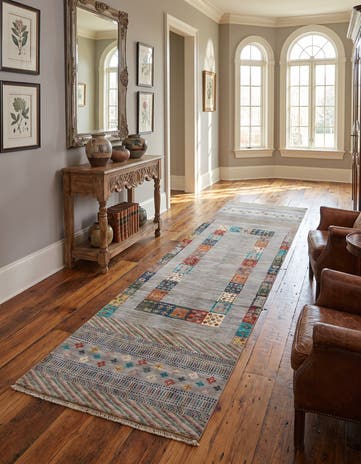 2' 8 x 8' 6 Hand Knotted Kazak Runner Rug
