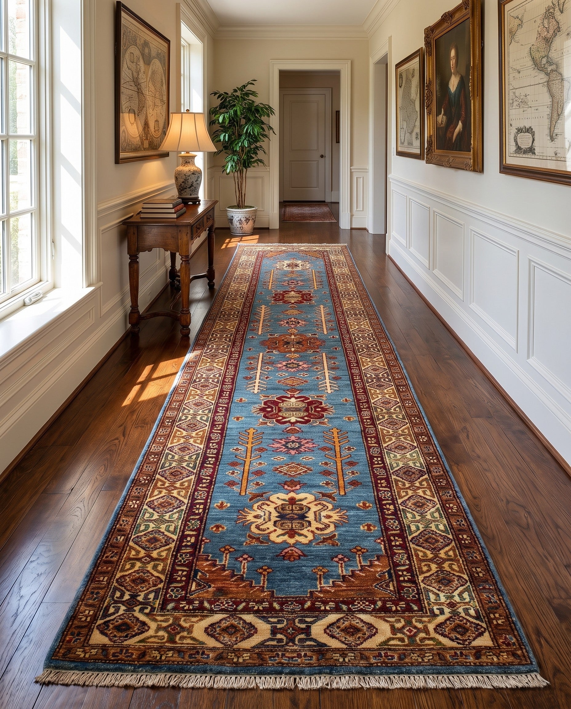 2' 9 x 10' 11 Hand Knotted Kazak Runner Rug