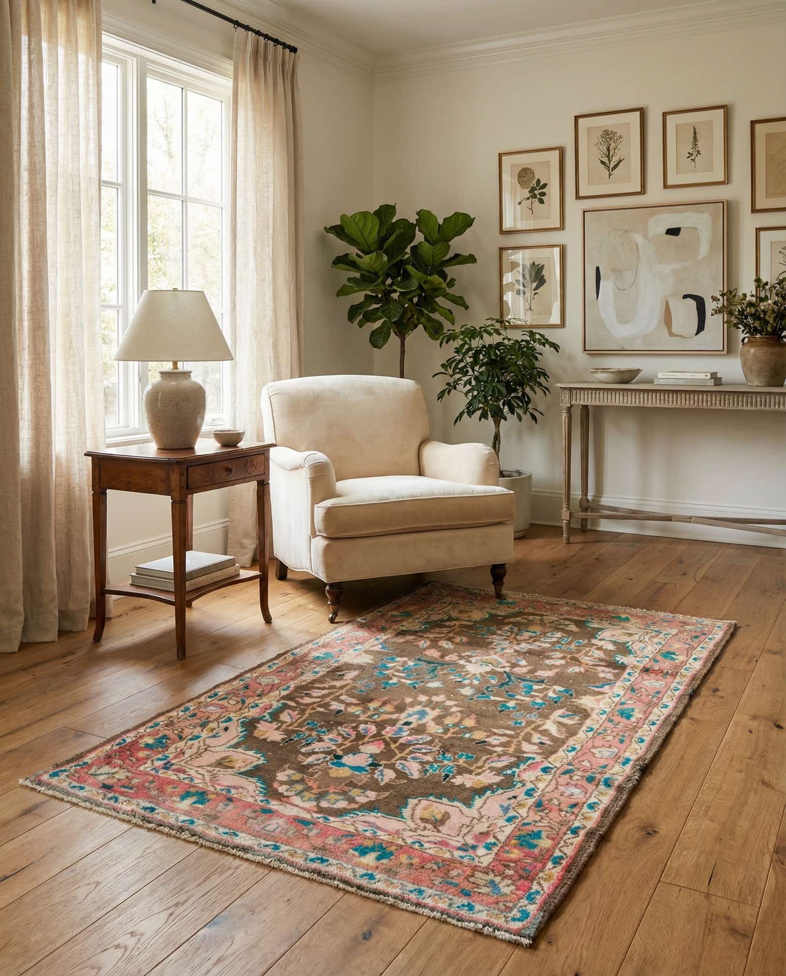 3' x 5' 6 Hand Knotted Ultra Vintage Persian Wool Rug