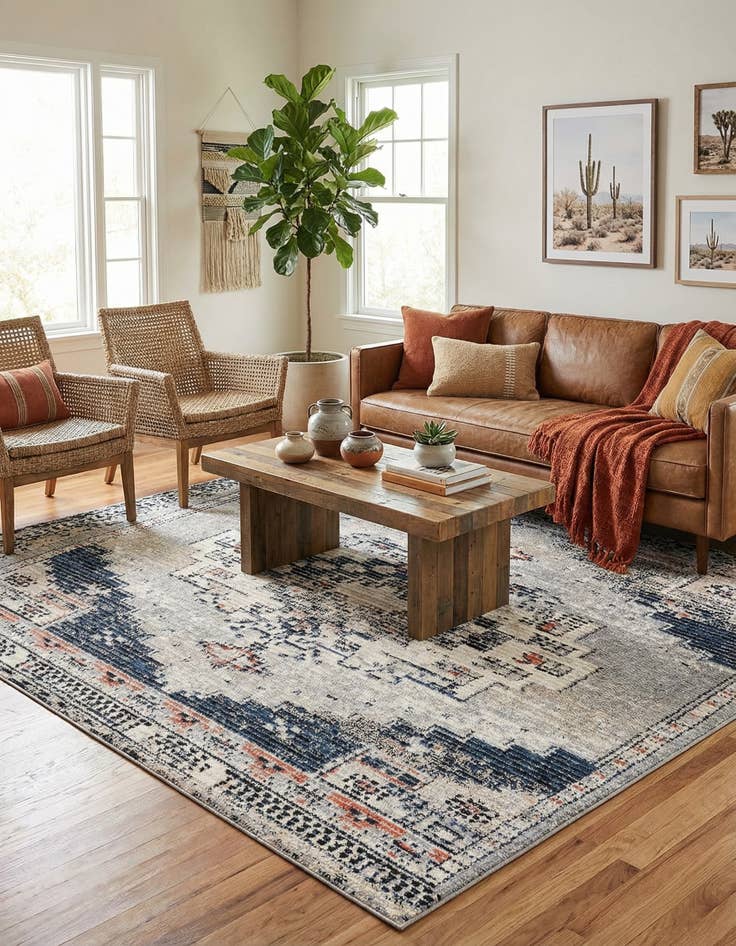 Detail image of 8' x 8' Tucson Square Rug