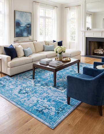 9' 2 x 12' Washable Renaissance Rug