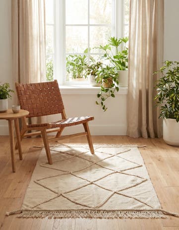 3' 6 x 4' 9 Hand Knotted Moroccan Wool Rug