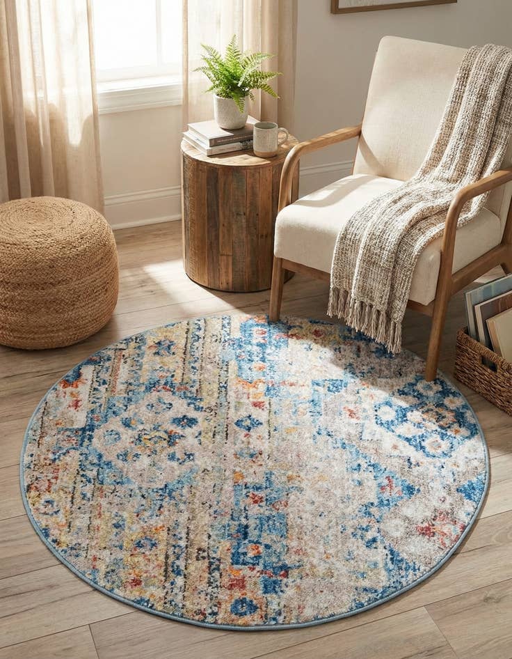 Detail image of 3' 3 x 3' 3 Madrid Round Rug