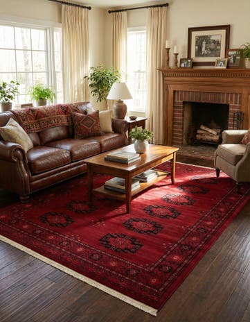 Red Bokhara Rug