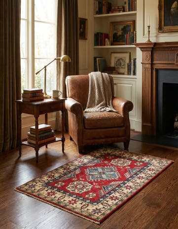 2' 9 x 4' 1 Hand Knotted Kazak Rug