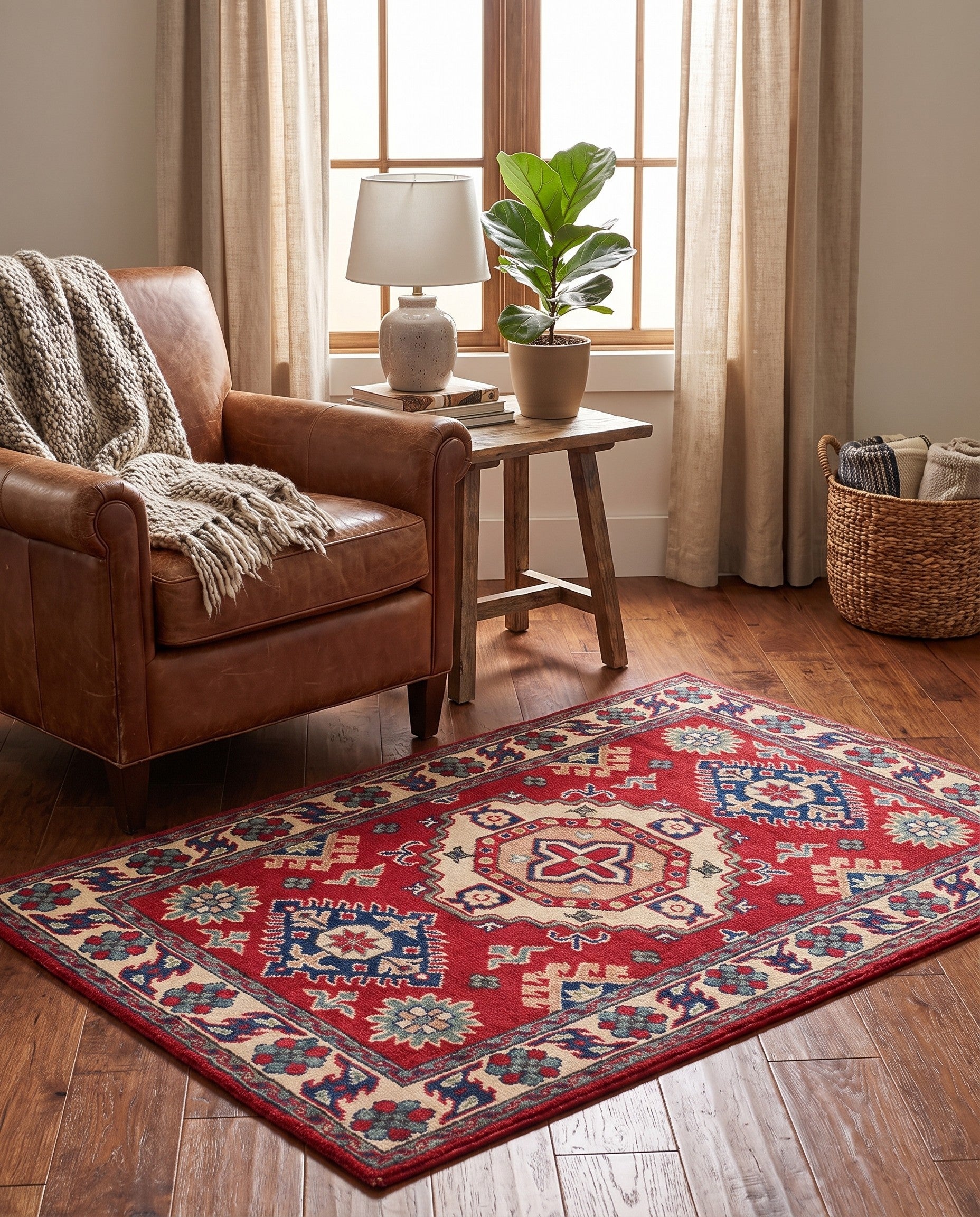 2' 9 x 3' 10 Hand Knotted Kazak Rug