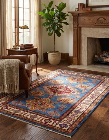 3' 5 x 5' 1 Hand Knotted Kazak Rug