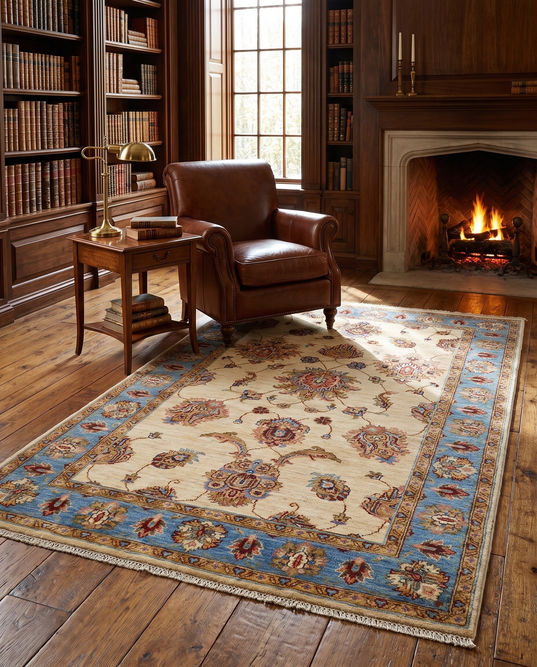 4' 1 x 6' 4 Hand Knotted Ariana Ziegler Rug