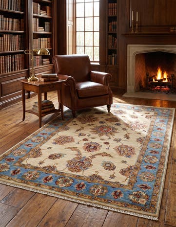 4' 1 x 6' 4 Hand Knotted Ariana Ziegler Rug