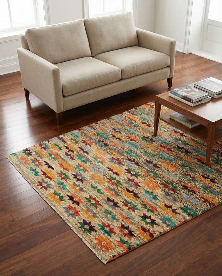 4' 3 x 6' Hand Knotted Balouch Wool Rug