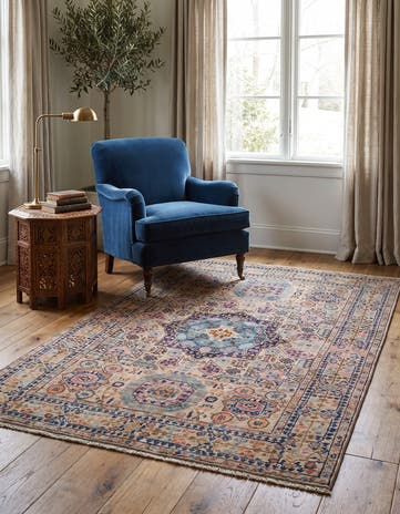 3' 5 x 5' 1 Hand Knotted Mamluk Ziegler Rug