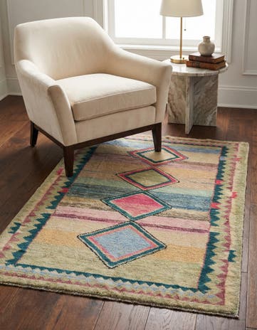 3' 3 x 5' Hand Knotted Oushak Wool Rug