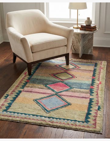3' 3 x 5' Hand Knotted Oushak Wool Rug