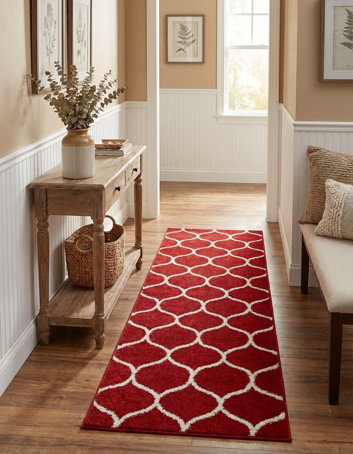 2' x 6' Lattice Frieze Runner Rug