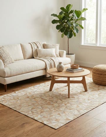 4' x 5' 11 Cowhide Stocks Rug