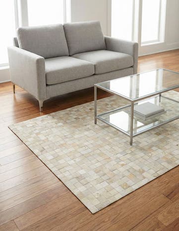 4' x 5' 7 Cowhide Stocks Rug
