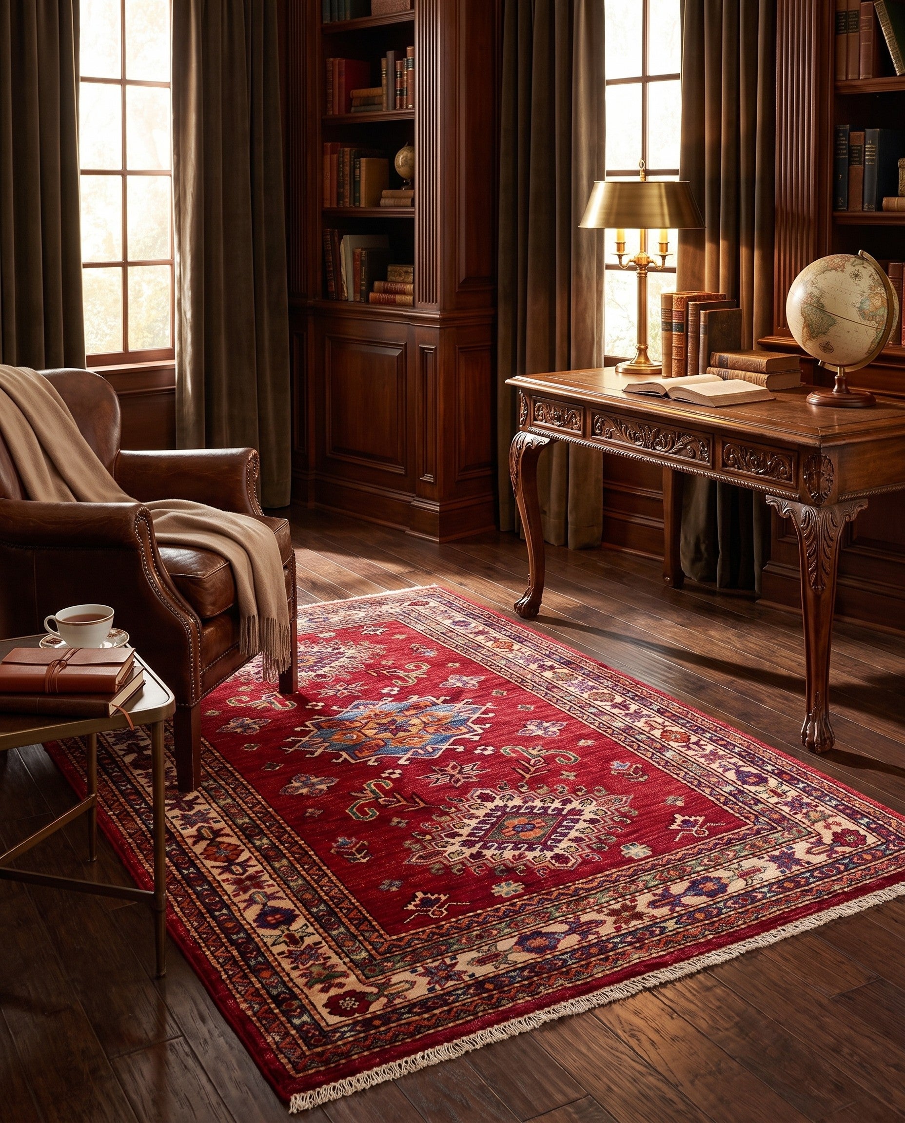 3' 4 x 5' 1 Hand Knotted Kazak Rug