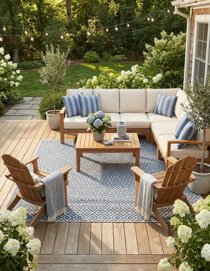 Detail image of 7' 10 x 7' 10 Washable Jill Zarin Costa Rica Indoor / Outdoor Square Rug