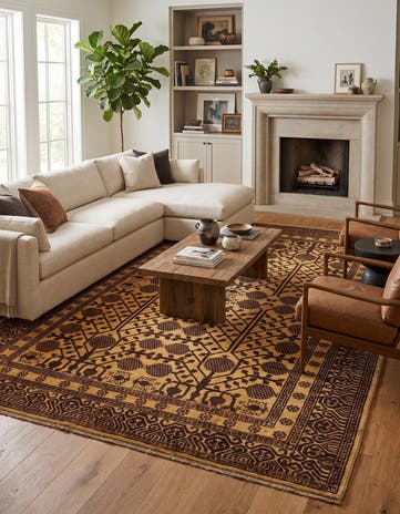 6' 6 x 10' 4 Hand Knotted Ziegler Modern Rug