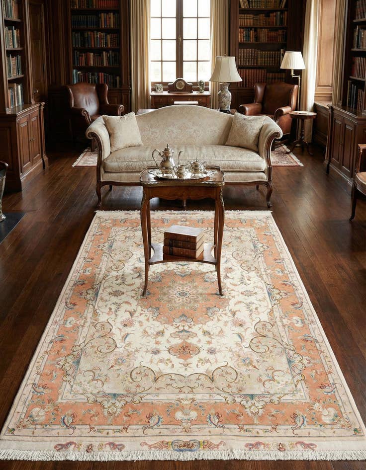 Detail image of 4' 9 x 7' 1 Tabriz Rug