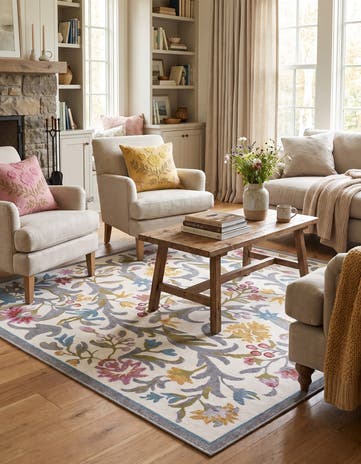 185cm x 185cm Blossom Square Rug