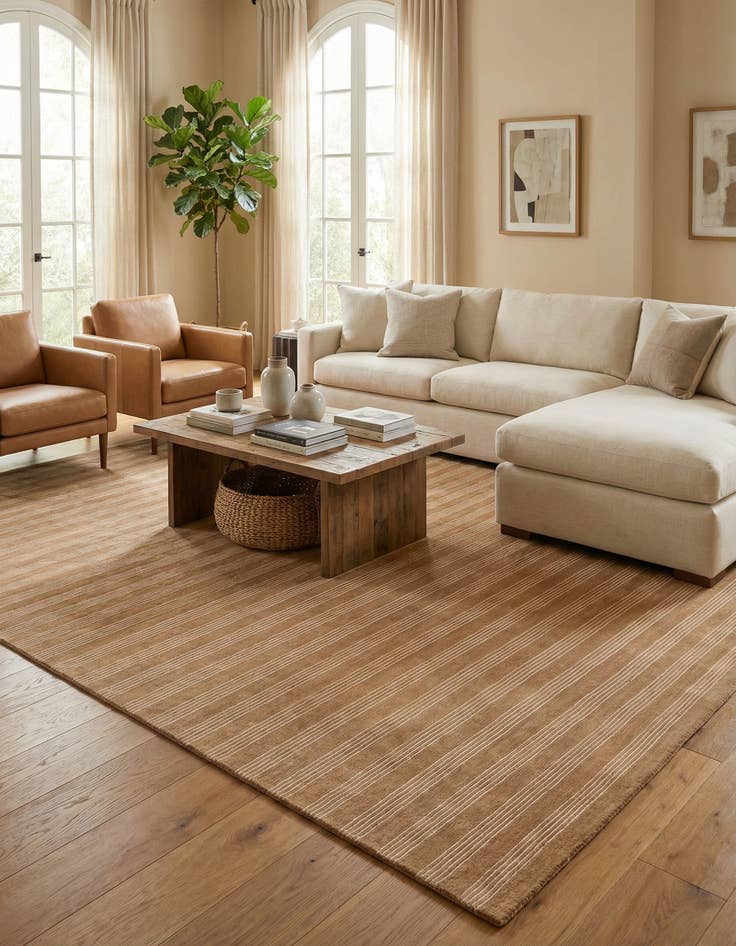 Detail image of 10' x 14' 1 Jill Zarin Striped Wool Rug