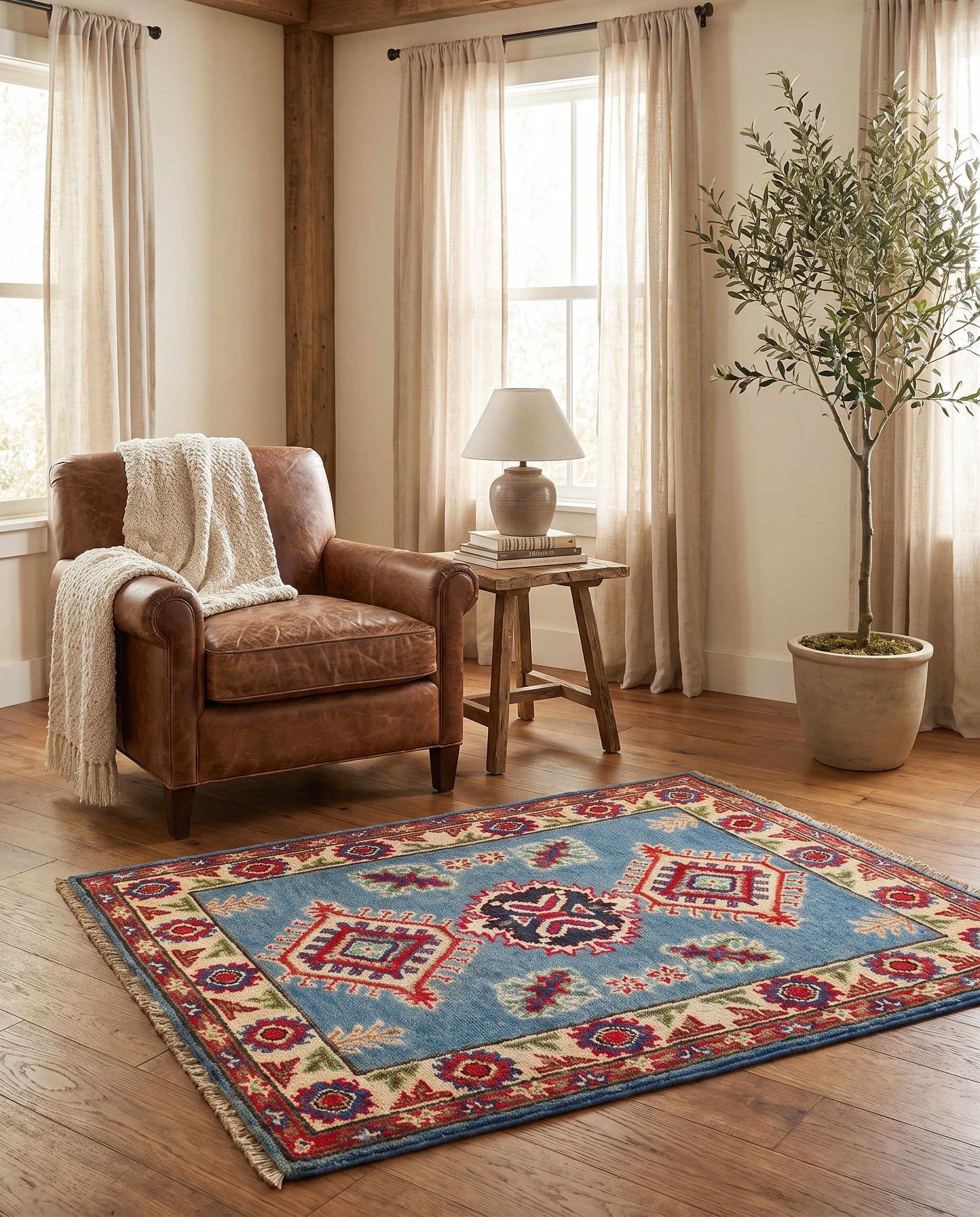 2' 1 x 3' 1 Hand Knotted Kazak Rug