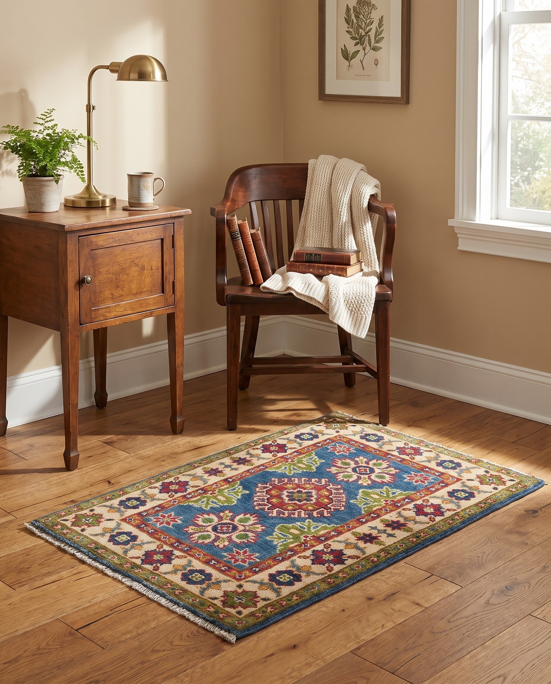 1' 10 x 2' 11 Hand Knotted Kazak Rug