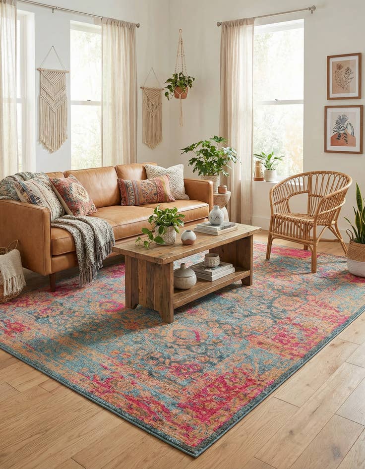 Detail image of 7' x 10'  Washable Palazzo Rug