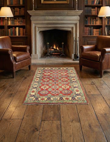 3' 3 x 5' Hand Knotted Kazak Rug