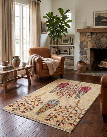 3' 2 x 5' Hand Knotted Kazak Rug