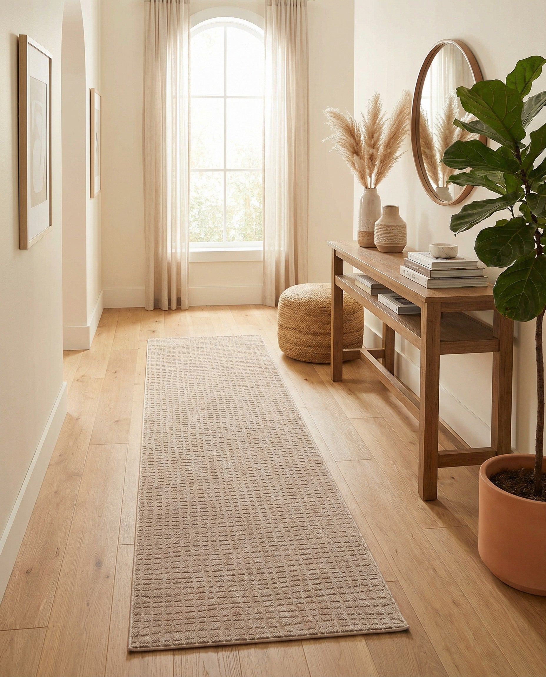 2' 7 x 12' Textura Designer Runner Rug