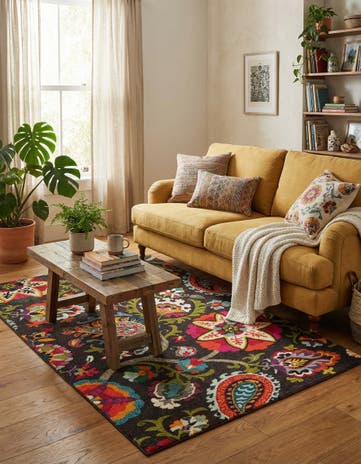 5' x 8' Washable Hyacinth Rug