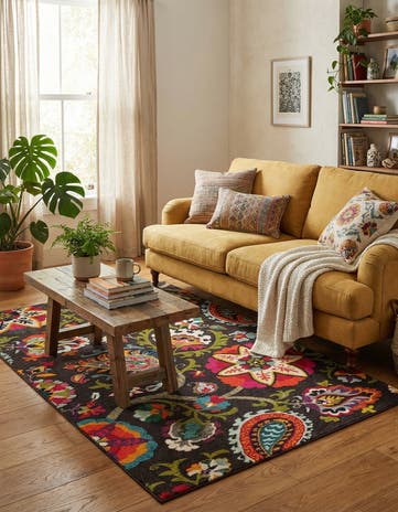 5' x 8' Washable Hyacinth Rug