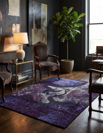 3' 7 x 4' 7 Hand Knotted Ultra Vintage Persian Wool Rug