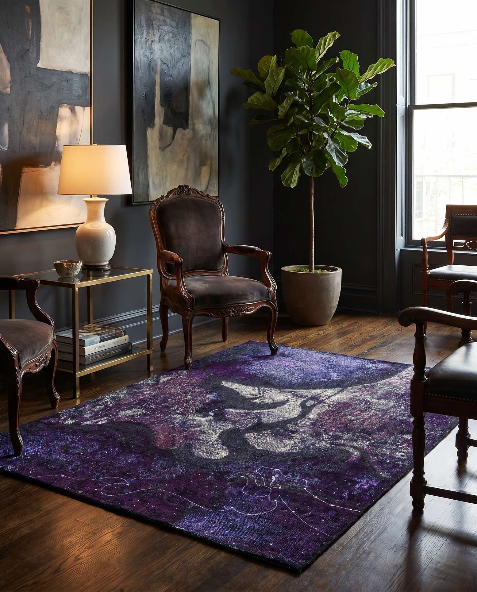3' 7 x 4' 7 Hand Knotted Ultra Vintage Persian Wool Rug