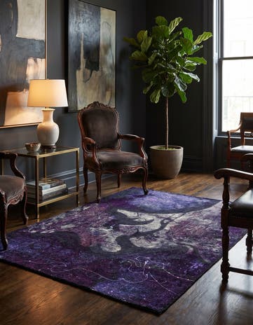 3' 7 x 4' 7 Hand Knotted Ultra Vintage Persian Wool Rug