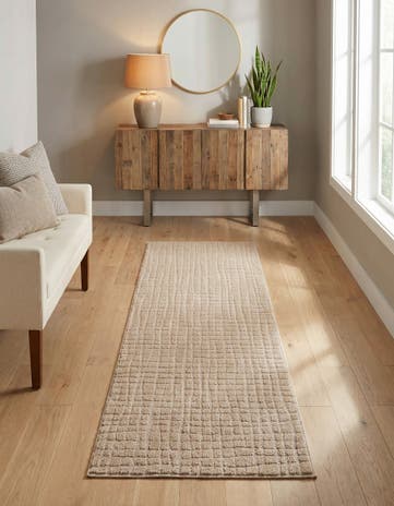 Rustic Pebble Textura Designer Runner Rug