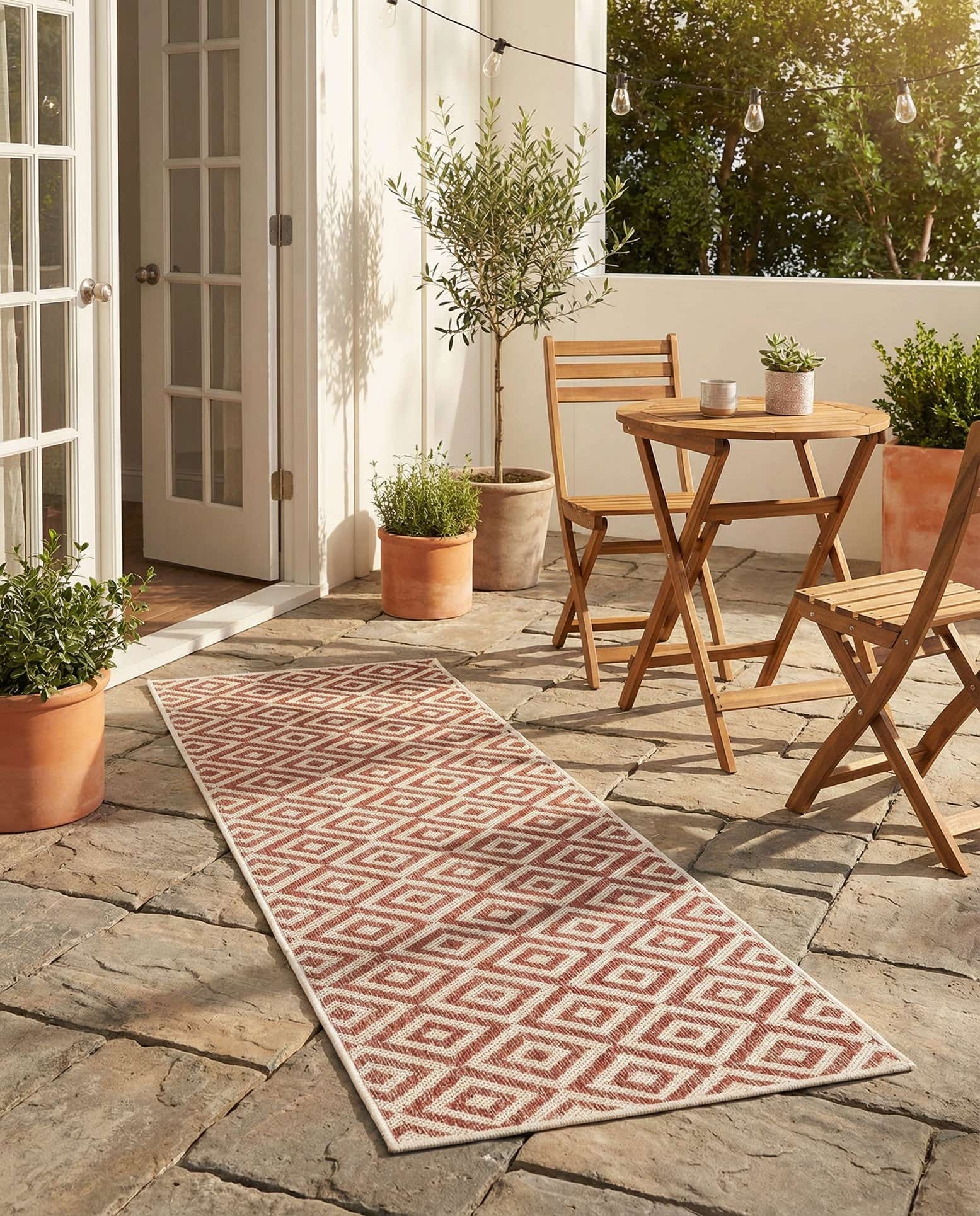 2' x 6' Easy-Clean Jill Zarin Costa Rica Indoor / Outdoor Runner Rug
